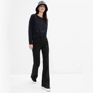 NWT! GAP Black Wash High Rise '70s Flare Jeans with Washwell - Multiple Sizes🩵